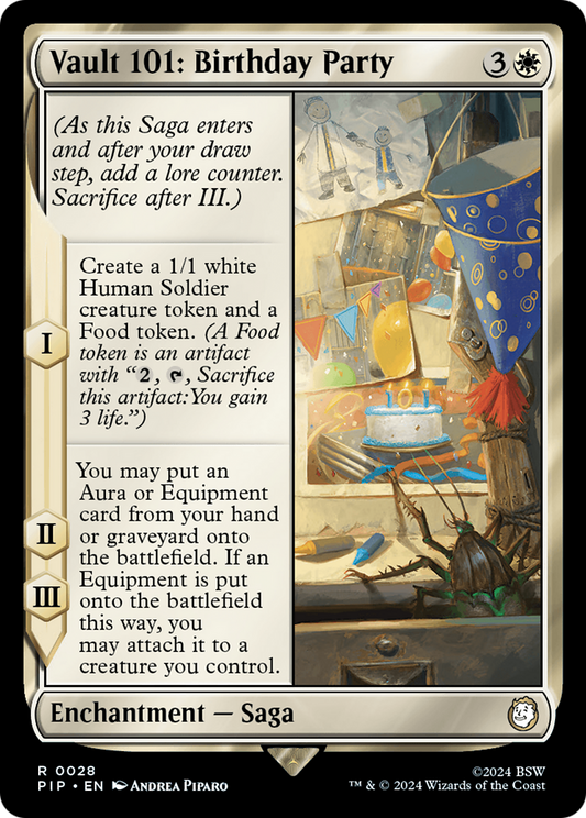 Vault 101: Birthday Party (PIP-028) - Fallout Foil - Premium MTG Single from Wizards of the Coast - Just $0.44! Shop now at Game Crave Tournament Store