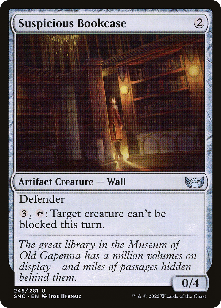 Suspicious Bookcase (SNC-245) - Streets of New Capenna Foil - Premium MTG Single from Wizards of the Coast - Just $0.08! Shop now at Game Crave Tournament Store