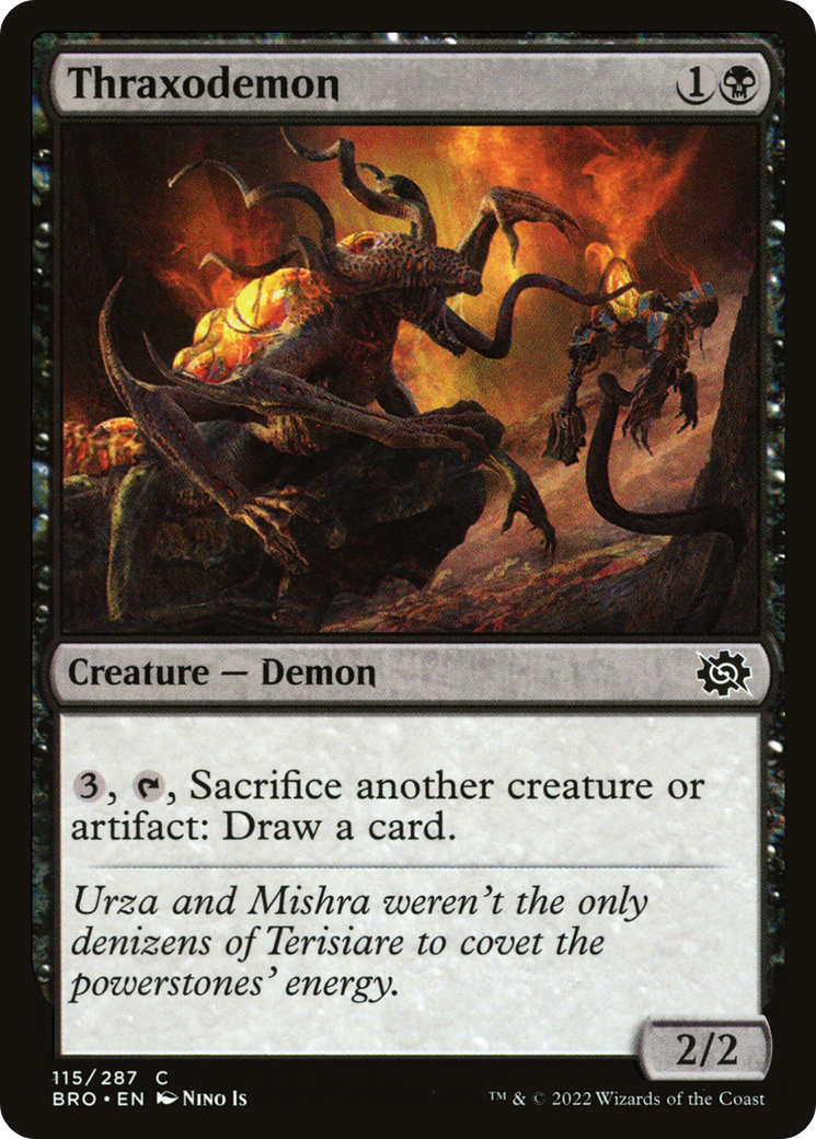 Thraxodemon (BRO-115) - The Brothers' War - Premium MTG Single from Wizards of the Coast - Just $0.08! Shop now at Game Crave Tournament Store