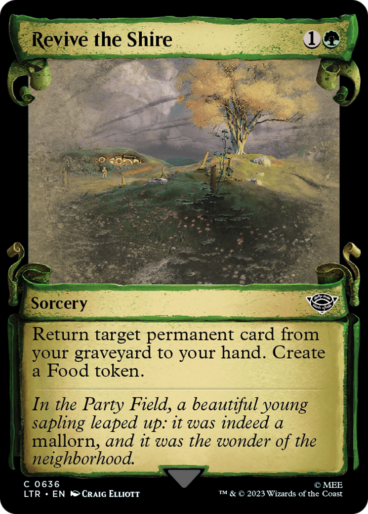Revive the Shire (LTR-636) - The Lord of the Rings: Tales of Middle-earth: (Showcase) - Premium MTG Single from Wizards of the Coast - Just $0.31! Shop now at Game Crave Tournament Store