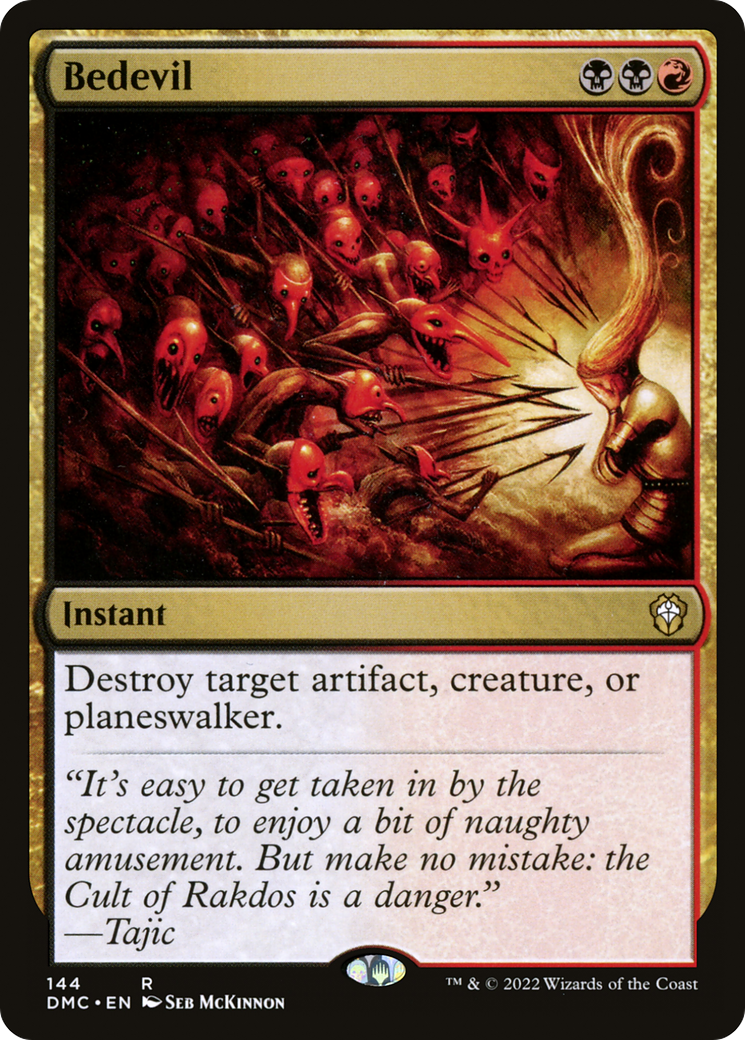 Bedevil (DMC-144) - Dominaria United Commander - Premium MTG Single from Wizards of the Coast - Just $0.22! Shop now at Game Crave Tournament Store