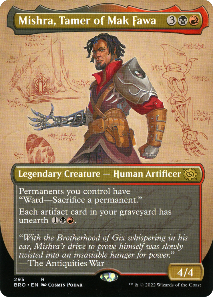 Mishra, Tamer of Mak Fawa (BRO-295) - The Brothers' War (Borderless) - Premium MTG Single from Wizards of the Coast - Just $0.25! Shop now at Game Crave Tournament Store
