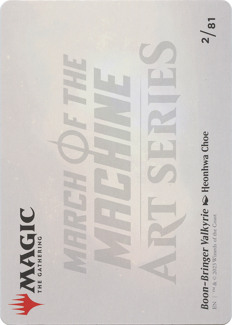 Boon-Bringer Valkyrie // Boon-Bringer Valkyrie (AMOM-002) - March of the Machine Art Series (Borderless) - Premium MTG Single from Wizards of the Coast - Just $0! Shop now at Game Crave Tournament Store
