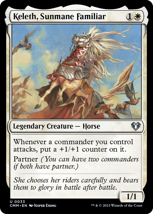 Keleth, Sunmane Familiar (CMM-033) - Commander Masters - Premium MTG Single from Wizards of the Coast - Just $0.08! Shop now at Game Crave Tournament Store