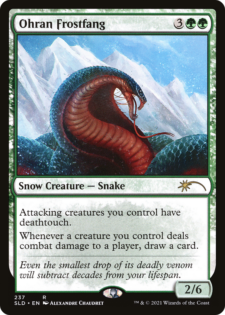 Ohran Frostfang (SLD-237) - Secret Lair Drop: (snow) - Premium MTG Single from Wizards of the Coast - Just $6.49! Shop now at Game Crave Tournament Store