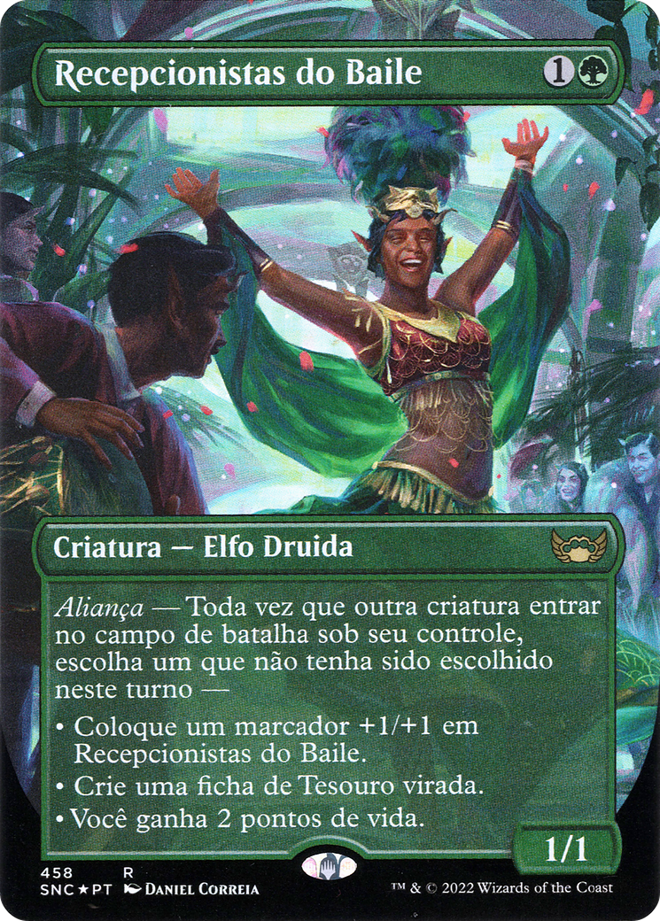 Gala Greeters (SNC-458) - Streets of New Capenna (Borderless) Foil - Premium MTG Single from Wizards of the Coast - Just $12.75! Shop now at Game Crave Tournament Store