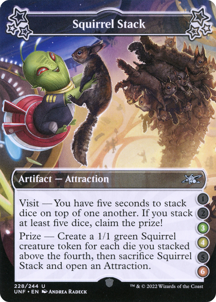 Squirrel Stack (UNF-228D) - Unfinity - Premium MTG Single from Wizards of the Coast - Just $0.25! Shop now at Game Crave Tournament Store