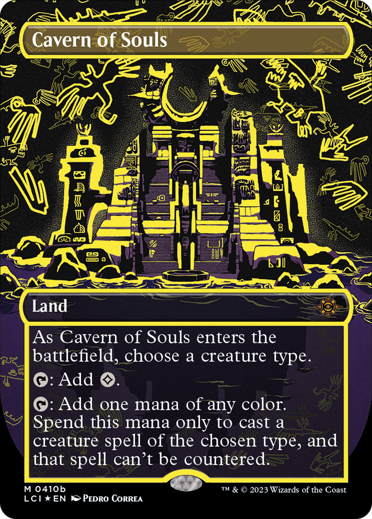 Cavern of Souls (LCI-410B) - The Lost Caverns of Ixalan (Borderless) Foil - Premium MTG Single from Wizards of the Coast - Just $10.46! Shop now at Game Crave Tournament Store