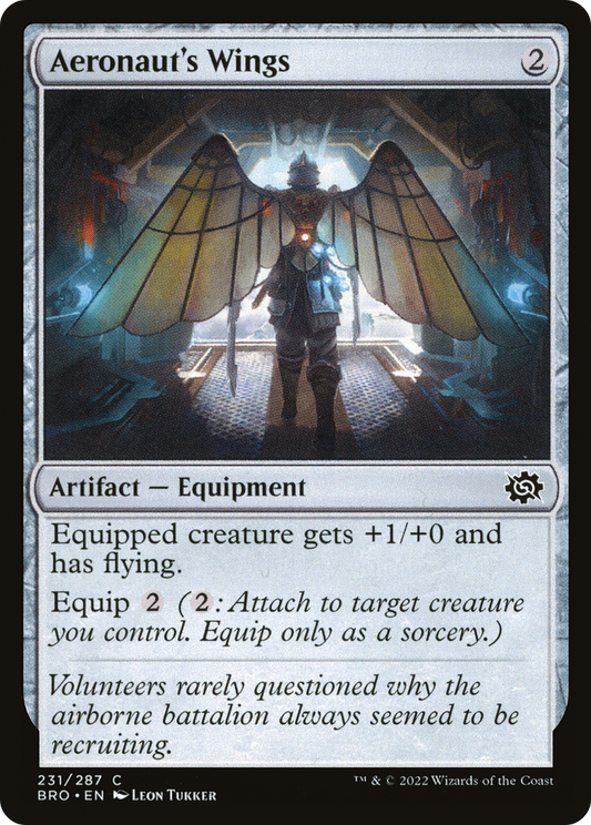 Aeronaut's Wings (BRO-231) - The Brothers' War - Premium MTG Single from Wizards of the Coast - Just $0.08! Shop now at Game Crave Tournament Store