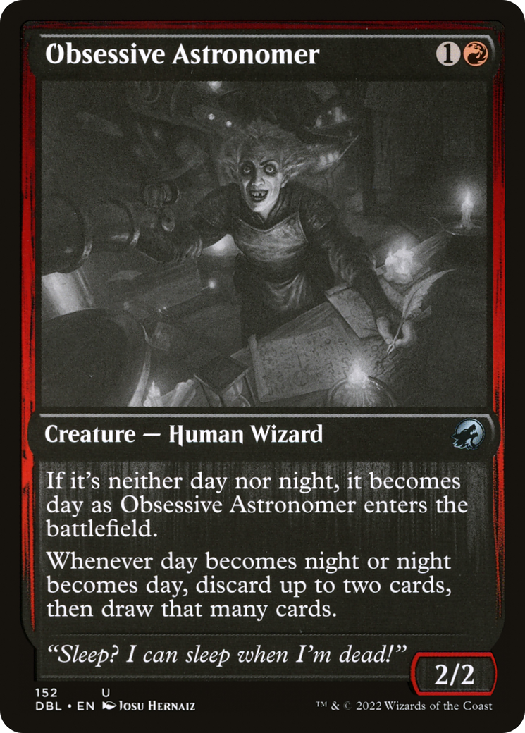 Obsessive Astronomer (DBL-152) - Innistrad: Double Feature - Premium MTG Single from Wizards of the Coast - Just $0.08! Shop now at Game Crave Tournament Store