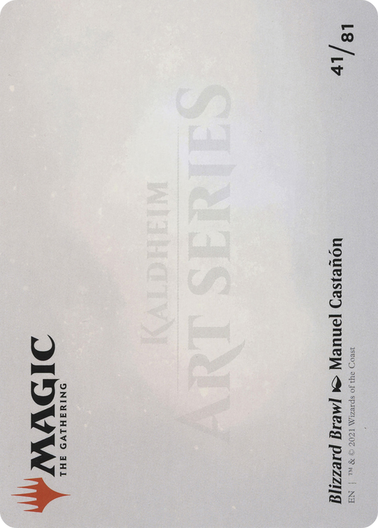 Blizzard Brawl // Blizzard Brawl (AKHM-041) - Kaldheim Art Series (Borderless) - Premium MTG Single from Wizards of the Coast - Just $0! Shop now at Game Crave Tournament Store