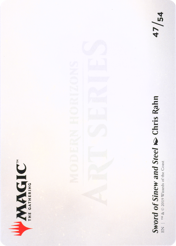 Sword of Sinew and Steel // Sword of Sinew and Steel (AMH1-047) - Modern Horizons Art Series (Borderless) - Premium MTG Single from Wizards of the Coast - Just $0! Shop now at Game Crave Tournament Store