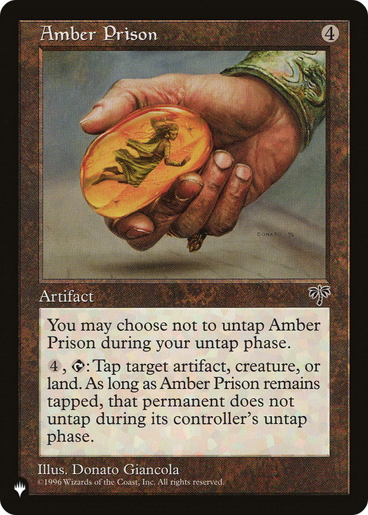 Amber Prison (PLIST-880) - The List - Premium MTG Single from Wizards of the Coast - Just $0.08! Shop now at Game Crave Tournament Store