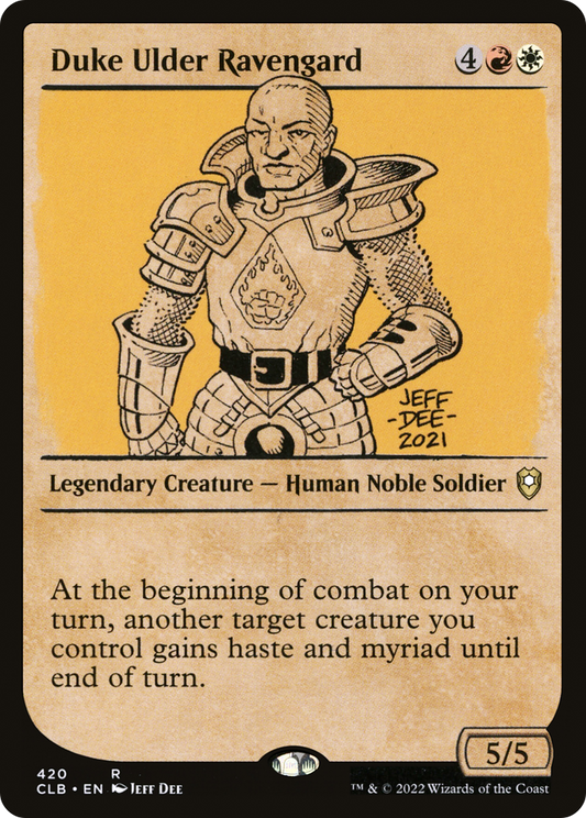 Duke Ulder Ravengard (CLB-420) - Commander Legends: Battle for Baldur's Gate: (Showcase) Foil - Premium MTG Single from Wizards of the Coast - Just $0.08! Shop now at Game Crave Tournament Store