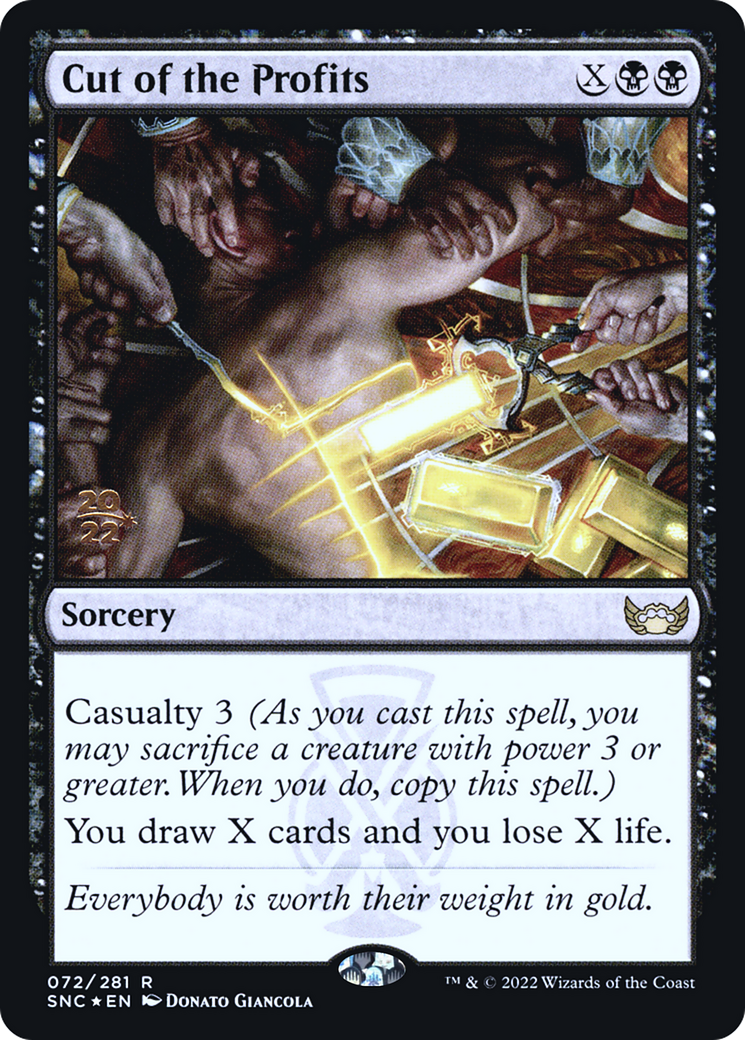 Cut of the Profits (PSNC-72S) - Streets of New Capenna Promos Foil - Premium MTG Single from Wizards of the Coast - Just $0.08! Shop now at Game Crave Tournament Store