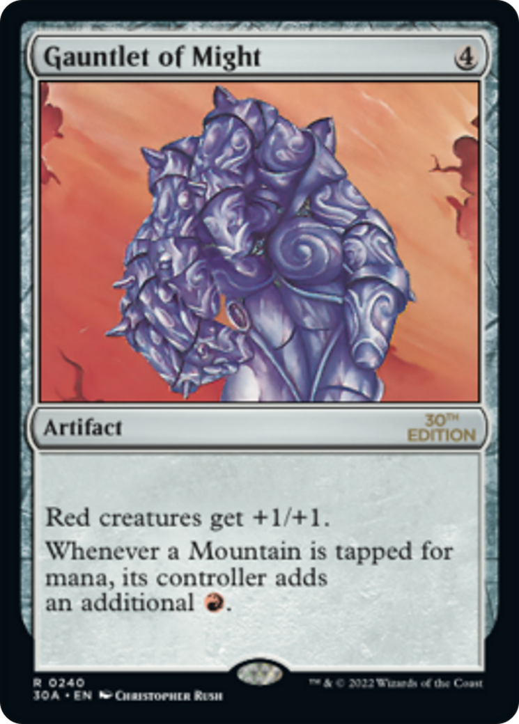 Gauntlet of Might (30A-240) - 30th Anniversary Edition - Premium MTG Single from Wizards of the Coast - Just $104.42! Shop now at Game Crave Tournament Store