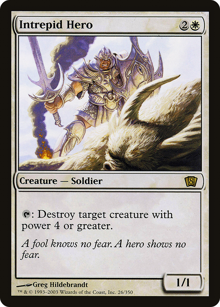 Intrepid Hero (8ED-26★) - Eighth Edition Foil - Premium MTG Single from Wizards of the Coast - Just $3.82! Shop now at Game Crave Tournament Store