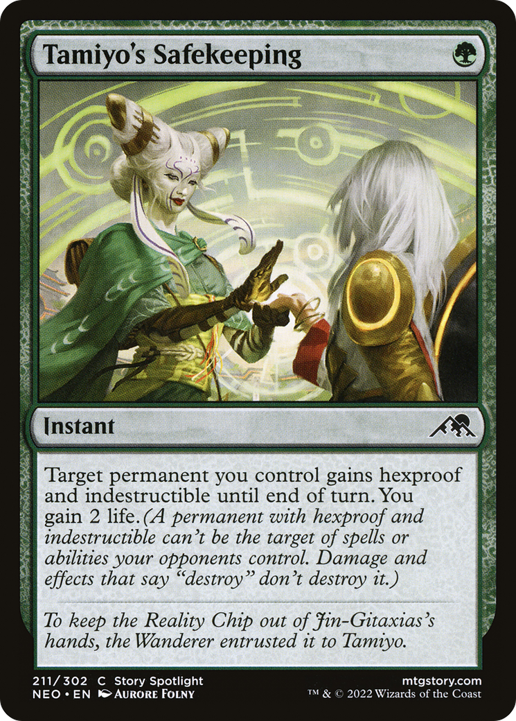 Tamiyo's Safekeeping (NEO-211) - Kamigawa: Neon Dynasty - Premium MTG Single from Wizards of the Coast - Just $1.34! Shop now at Game Crave Tournament Store