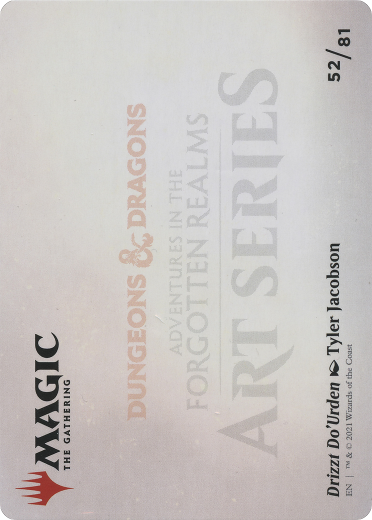Drizzt Do'Urden // Drizzt Do'Urden (AAFR-052) - Adventures in the Forgotten Realms Art Series (Borderless) - Premium MTG Single from Wizards of the Coast - Just $0! Shop now at Game Crave Tournament Store