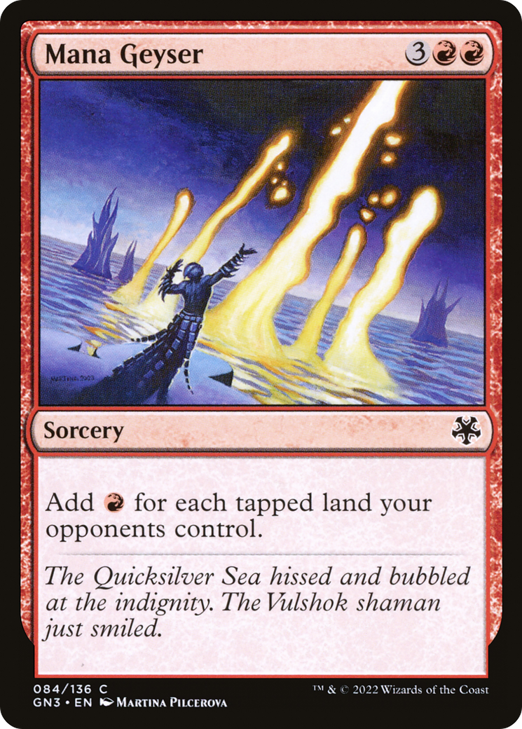 Mana Geyser (GN3-084) - Game Night: Free-for-All - Premium MTG Single from Wizards of the Coast - Just $0.89! Shop now at Game Crave Tournament Store