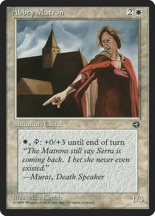 Abbey Matron (HML-02B) - Homelands - Premium MTG Single from Wizards of the Coast - Just $0.08! Shop now at Game Crave Tournament Store