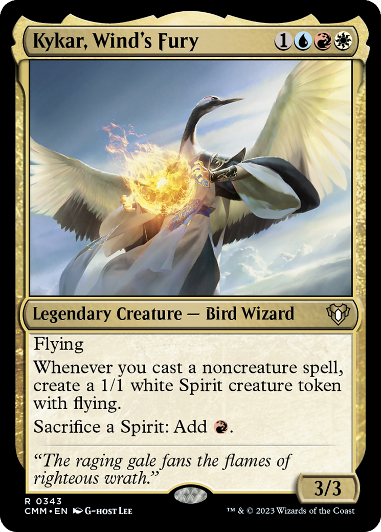 Kykar, Wind's Fury (CMM-343) - Commander Masters - Premium MTG Single from Wizards of the Coast - Just $0.08! Shop now at Game Crave Tournament Store