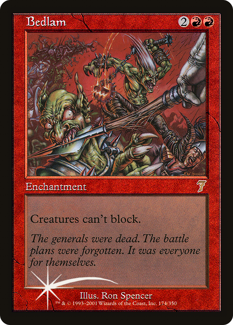 Bedlam (7ED-174★) - Seventh Edition Foil - Premium MTG Single from Wizards of the Coast - Just $30.45! Shop now at Game Crave Tournament Store