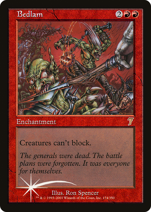 Bedlam (7ED-174★) - Seventh Edition Foil - Premium MTG Single from Wizards of the Coast - Just $30.45! Shop now at Game Crave Tournament Store