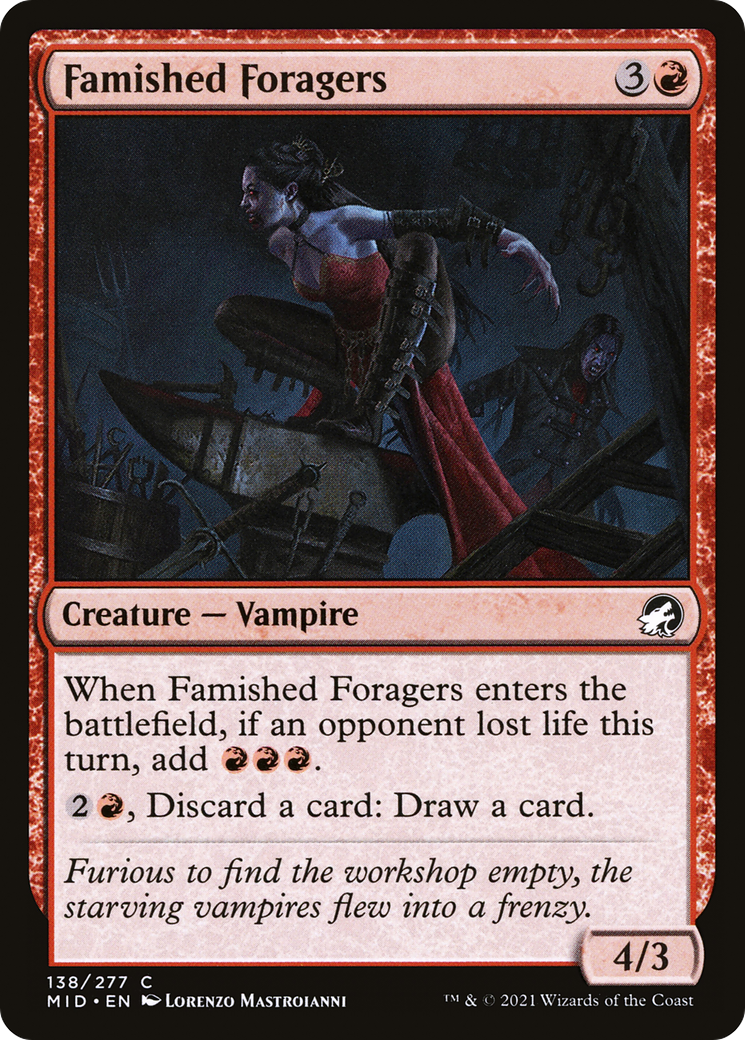 Famished Foragers (MID-138) - Innistrad: Midnight Hunt - Premium MTG Single from Wizards of the Coast - Just $0.08! Shop now at Game Crave Tournament Store