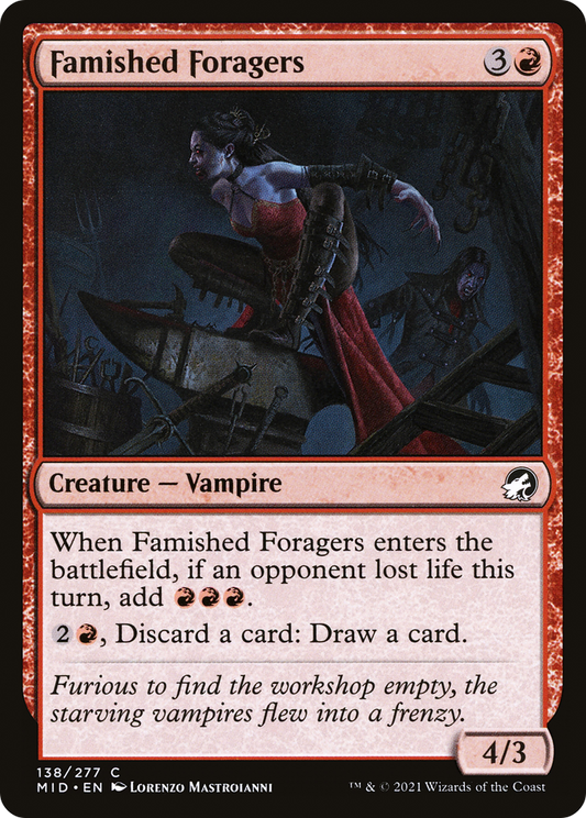 Famished Foragers (MID-138) - Innistrad: Midnight Hunt - Premium MTG Single from Wizards of the Coast - Just $0.08! Shop now at Game Crave Tournament Store