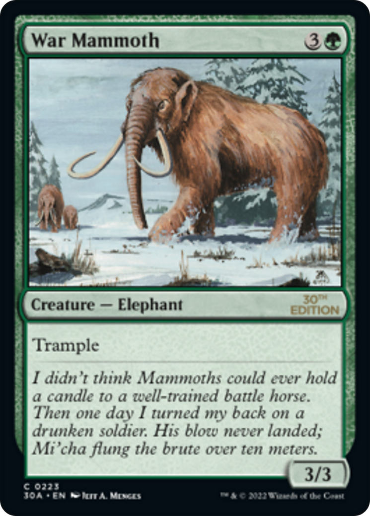 War Mammoth (30A-223) - 30th Anniversary Edition - Premium MTG Single from Wizards of the Coast - Just $0.10! Shop now at Game Crave Tournament Store