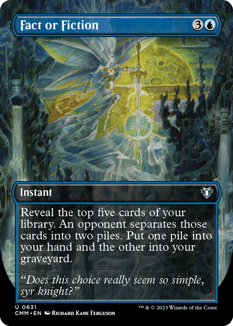 Fact or Fiction (CMM-631) - Commander Masters (Borderless) - Premium MTG Single from Wizards of the Coast - Just $0.08! Shop now at Game Crave Tournament Store