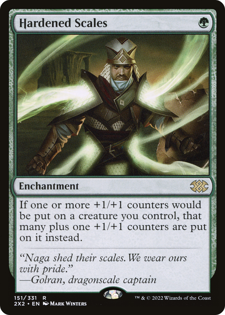 Hardened Scales (2X2-151) - Double Masters 2022 - Premium MTG Single from Wizards of the Coast - Just $1.70! Shop now at Game Crave Tournament Store