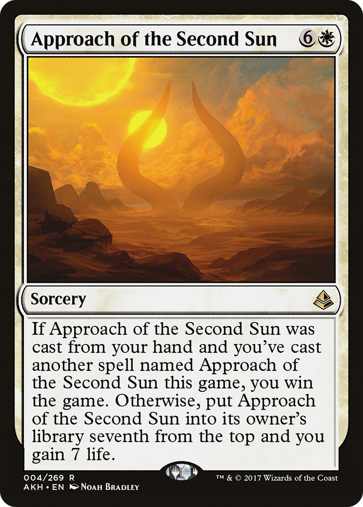 Approach of the Second Sun (AKH-004) - Amonkhet - Premium MTG Single from Wizards of the Coast - Just $0.99! Shop now at Game Crave Tournament Store