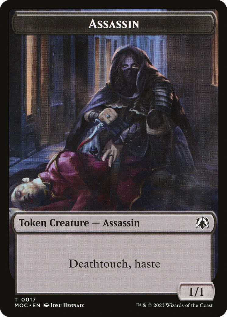 Assassin (TMOC-017) - March of the Machine Commander Tokens - Premium MTG Single from Wizards of the Coast - Just $0! Shop now at Game Crave Tournament Store