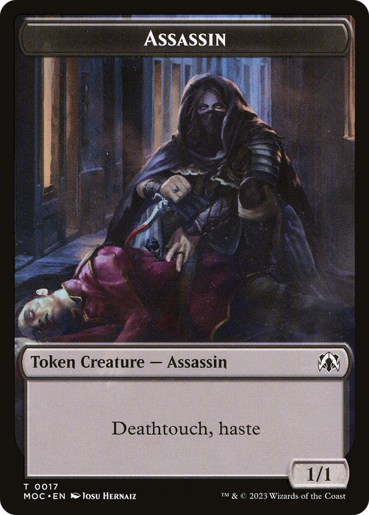 Assassin (TMOC-017) - March of the Machine Commander Tokens - Premium MTG Single from Wizards of the Coast - Just $0! Shop now at Game Crave Tournament Store