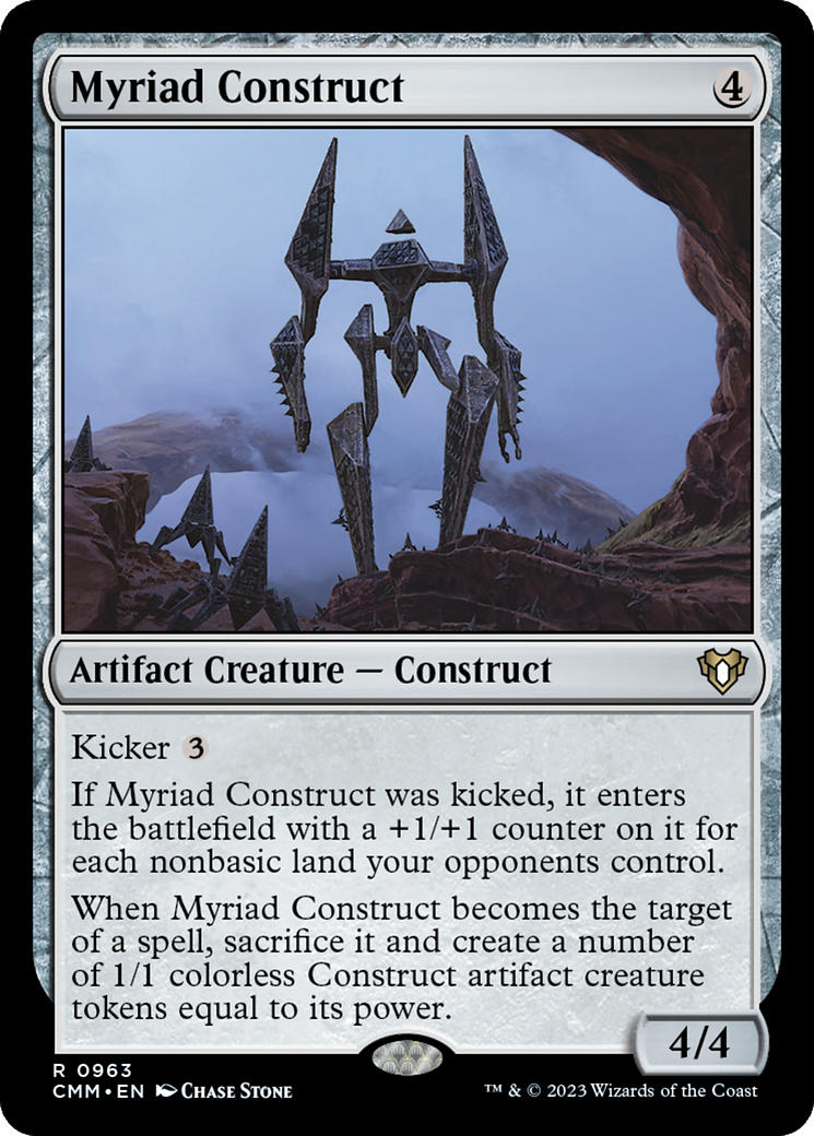 Myriad Construct (CMM-963) - Commander Masters - Premium MTG Single from Wizards of the Coast - Just $0.08! Shop now at Game Crave Tournament Store