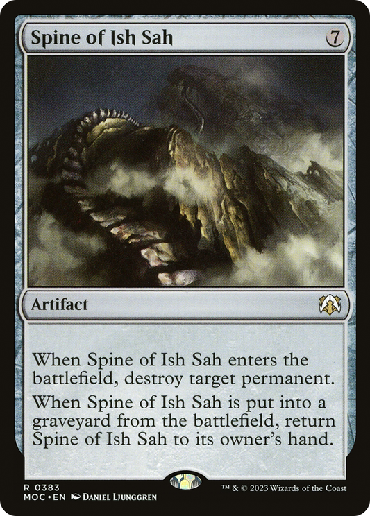 Spine of Ish Sah (MOC-383) - March of the Machine Commander - Premium MTG Single from Wizards of the Coast - Just $0.08! Shop now at Game Crave Tournament Store