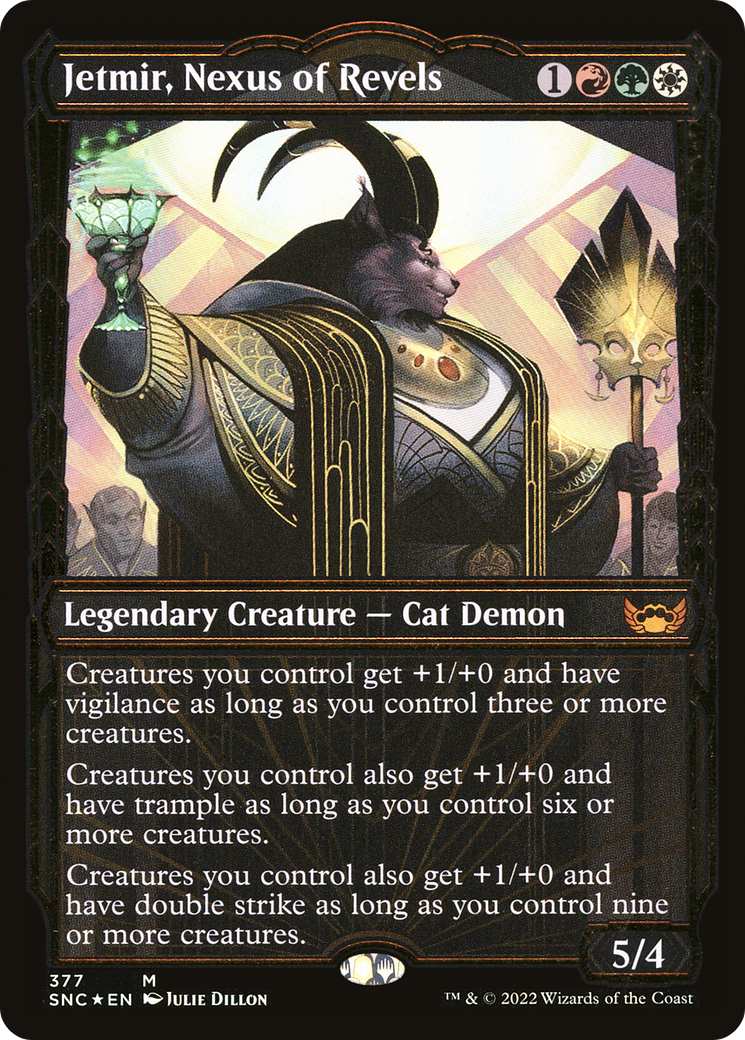 Jetmir, Nexus of Revels (SNC-377) - Streets of New Capenna: (Showcase) Foil - Premium MTG Single from Wizards of the Coast - Just $20.72! Shop now at Game Crave Tournament Store