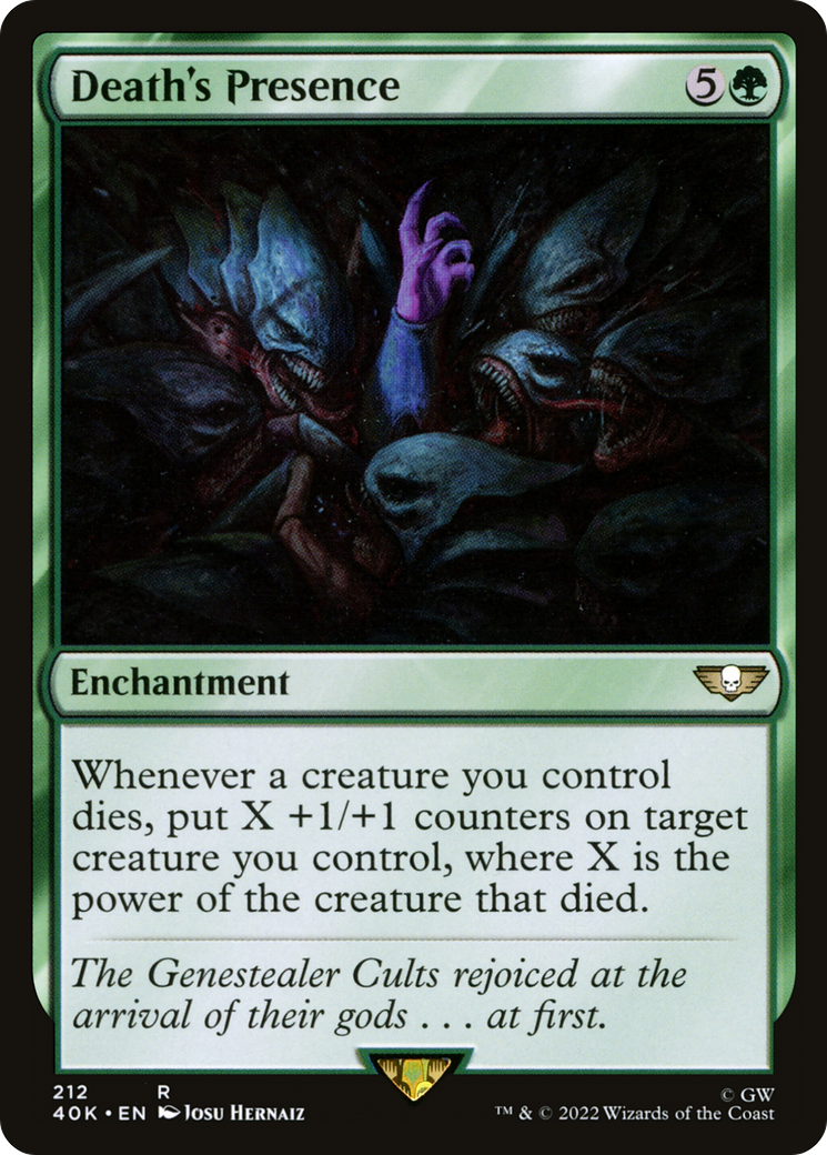 Death's Presence (40K-212) - Warhammer 40,000 Commander - Premium MTG Single from Wizards of the Coast - Just $0.10! Shop now at Game Crave Tournament Store