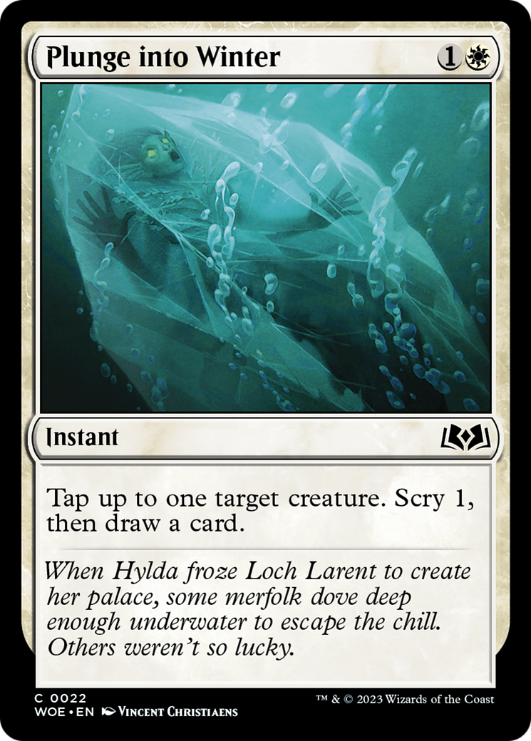 Plunge into Winter (WOE-022) - Wilds of Eldraine Foil - Premium MTG Single from Wizards of the Coast - Just $0.08! Shop now at Game Crave Tournament Store