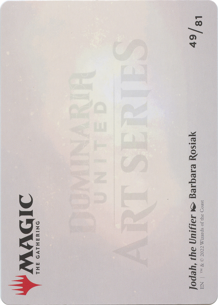 Jodah, the Unifier // Jodah, the Unifier (ADMU-049) - Dominaria United Art Series (Borderless) - Premium MTG Single from Wizards of the Coast - Just $0! Shop now at Game Crave Tournament Store