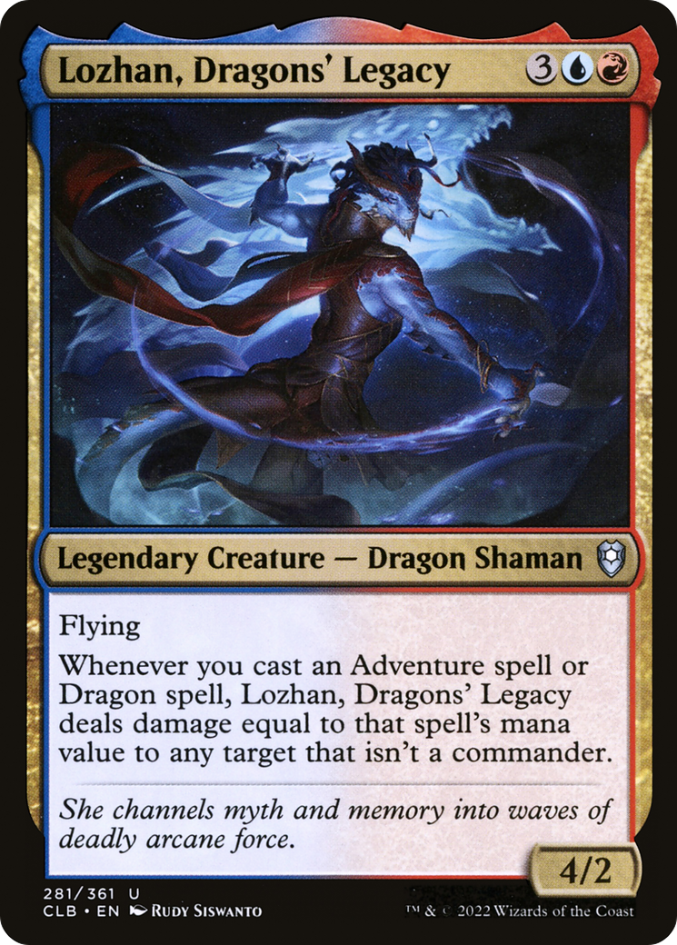 Lozhan, Dragons' Legacy (CLB-281) - Commander Legends: Battle for Baldur's Gate Foil - Premium MTG Single from Wizards of the Coast - Just $0.59! Shop now at Game Crave Tournament Store