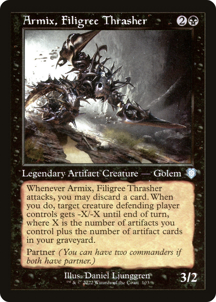 Armix, Filigree Thrasher (BRC-103) - The Brothers' War Commander - Premium MTG Single from Wizards of the Coast - Just $0.08! Shop now at Game Crave Tournament Store