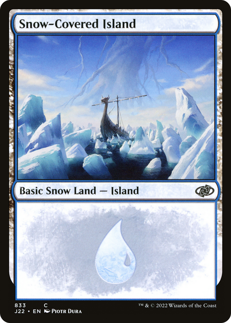 Snow-Covered Island (J22-833) - Jumpstart 2022: (snow) - Premium MTG Single from Wizards of the Coast - Just $0.33! Shop now at Game Crave Tournament Store