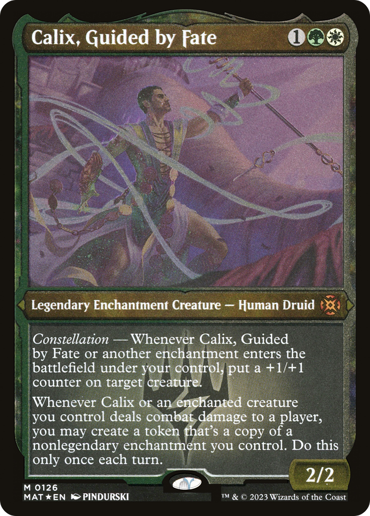 Calix, Guided by Fate (MAT-126) - March of the Machine: The Aftermath: (nyxtouched) Etched Foil - Premium MTG Single from Wizards of the Coast - Just $9.10! Shop now at Game Crave Tournament Store