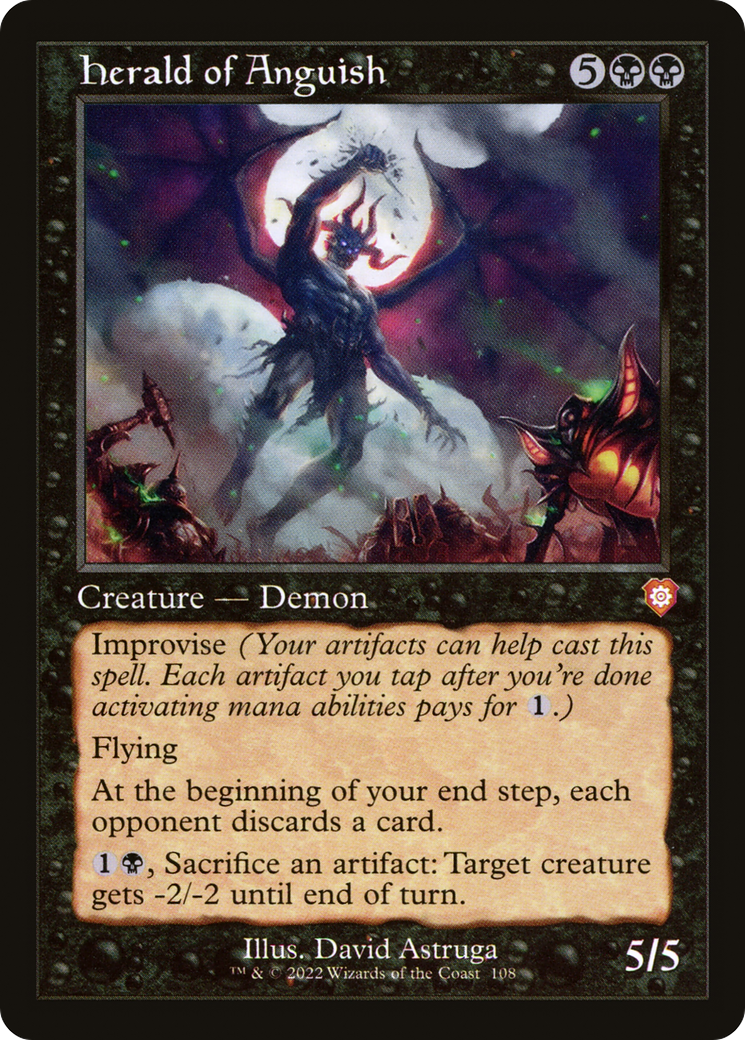 Herald of Anguish (BRC-108) - The Brothers' War Commander - Premium MTG Single from Wizards of the Coast - Just $0.08! Shop now at Game Crave Tournament Store