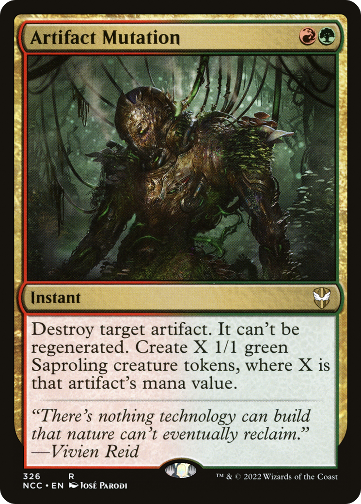 Artifact Mutation (NCC-326) - New Capenna Commander - Premium MTG Single from Wizards of the Coast - Just $0.23! Shop now at Game Crave Tournament Store