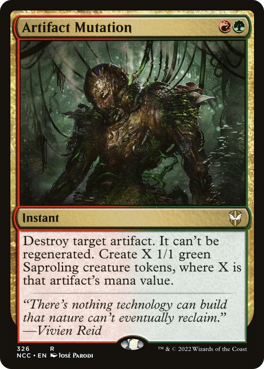Artifact Mutation (NCC-326) - New Capenna Commander - Premium MTG Single from Wizards of the Coast - Just $0.23! Shop now at Game Crave Tournament Store
