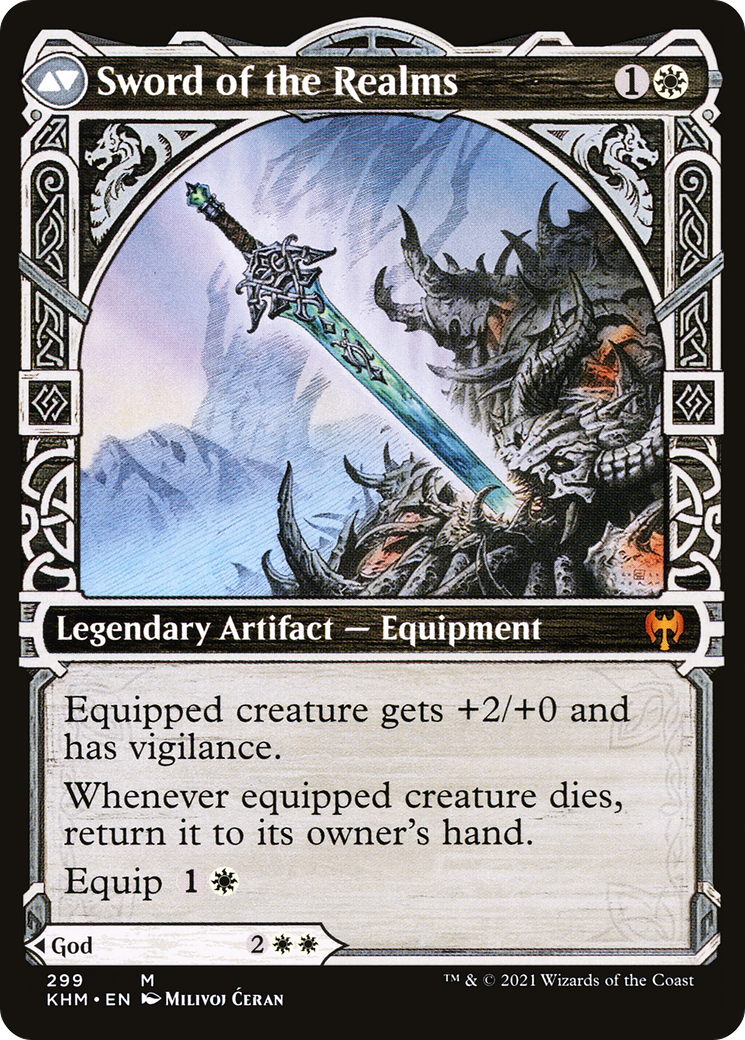 Halvar, God of Battle // Sword of the Realms (KHM-299) - Kaldheim: (Showcase) - Premium MTG Single from Wizards of the Coast - Just $4.25! Shop now at Game Crave Tournament Store